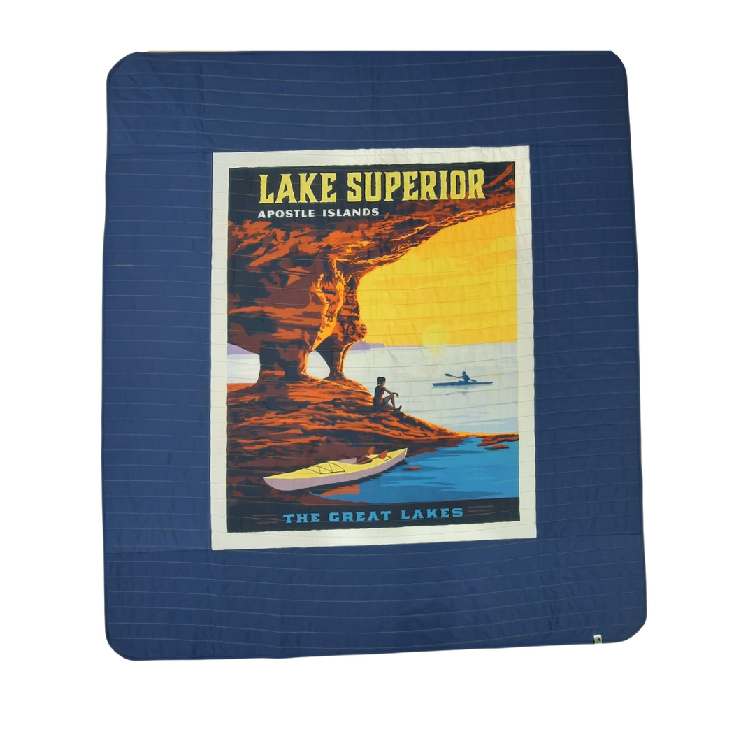 Lake Superior Apostle Islands Handmade Quilt | USA Made