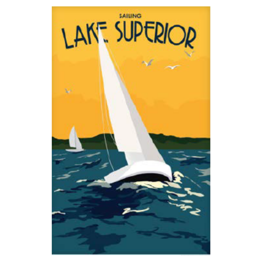 Lake Superior Sailing Magnet