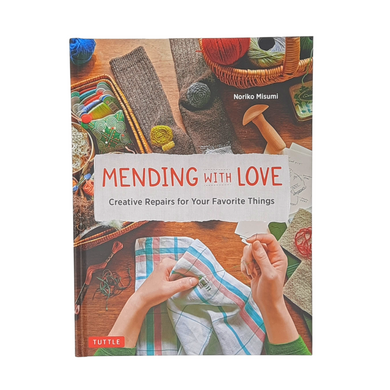 Mending With Love shows you how to apply embroidery, patching, darning, felting, stamping and a little crochet to worn pieces of clothing or household items.  88 pages By Noriko Misumi Hardcover Size: 10.25