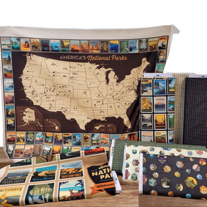 Riley Blake National Parks themed fabric collection is a great way to combine your love of the outdoors with your love of crafting!