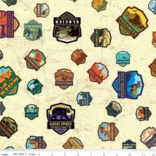 Load image into Gallery viewer, Riley Blake National Parks themed fabric collection is a great way to combine your love of the outdoors with your love of crafting!