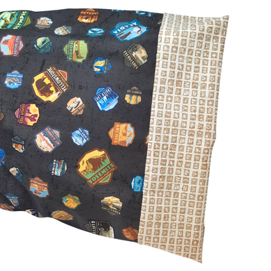 This pillowcase is perfect for the National Parks enthusiast in your life.  Standard Size measures 30