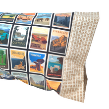Load image into Gallery viewer, This pillowcase is perfect for the National Parks enthusiast in your life.  Standard Size measures 30&quot; x 20&quot; King Size measures 40&quot; x 20&quot; Washing Instructions: Machine Wash Cold/Tumble Dry Low Materials: 100% cotton  Artwork ©Anderson Design Group, Inc. All rights reserved. Licensed by ADGstore.com