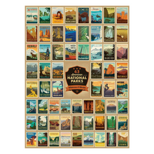 Load image into Gallery viewer, This beautiful image of the National Parks will brighten any room. Use as a simply whole cloth blanket or create an instant wall hanging with a magnetic holder (sold separately) or by tacking. Measures 35&quot; x 43&quot; Serged edges to prevent fraying Washing Instructions: Machine Wash Cold/Tumble Dry Low Wood hanger sold separately Materials: 100% cotton Riley Blake Designs™ Destinations fabric  Artwork ©Anderson Design Group, Inc. All rights reserved.
