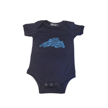 Load image into Gallery viewer, Hand Screen printed Lake Superior Baby Onesies are sure to be a treasured gift!