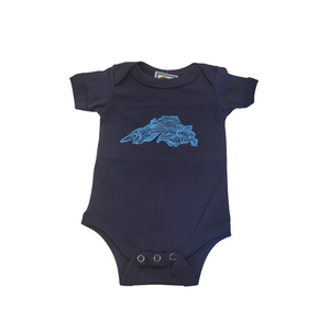 Hand Screen printed Lake Superior Baby Onesies are sure to be a treasured gift!