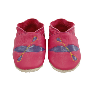 Wee-Kicks are handcrafted toddler shoes made from quality leather. These pink and purple kayak shoes are perfect for the lake lover and adventurer in your life!