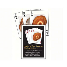Load image into Gallery viewer, Heading on an overnight or looking for the perfect gift? Don&#39;t forget to grab a set of these fun &amp; educational Agates of Lake Superior playing cards.