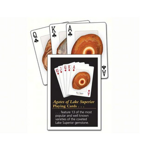 Heading on an overnight or looking for the perfect gift? Don't forget to grab a set of these fun & educational Agates of Lake Superior playing cards.