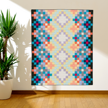 Load image into Gallery viewer, Solids: they&#39;re versatile, they&#39;re affordable, and they&#39;ve got the starring role in 13 vibrant quilts by top designers! This new collection of bright and simple-to-stitch designs with subtle modern style shines in colorful Kona Cotton