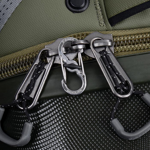This fast and easy attachment solution is ready your adventures.  The iconic S-Biner design allows quick and easy attachment using its unique double-gated design. This innovative micro-sized dual carabiner has a center locking lever activated with a simple twist to keep items secure.