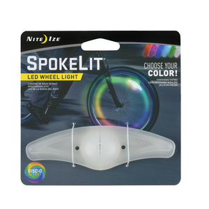 Hours of fun for dark winters or summer nights with this rechargeable bike wheel LED light.