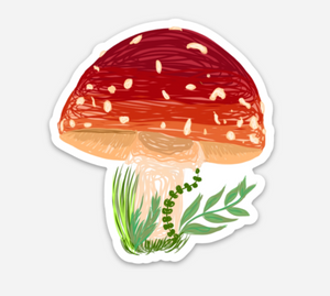 Toadstool Mushroom Sticker | Henriette Designs