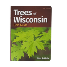 Load image into Gallery viewer, Tree identification can be simple with this handy field guide to Wisconsin trees. It&#39;s&nbsp;packed with lots of information, including: 101 species found in Wisconsin Thumb tabs help you identify trees by leaf shape Professional photos Naturalist facts &amp; tidbits