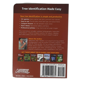 Tree identification can be simple with this handy field guide to Wisconsin trees. It's&nbsp;packed with lots of information, including: 101 species found in Wisconsin Thumb tabs help you identify trees by leaf shape Professional photos Naturalist facts & tidbits