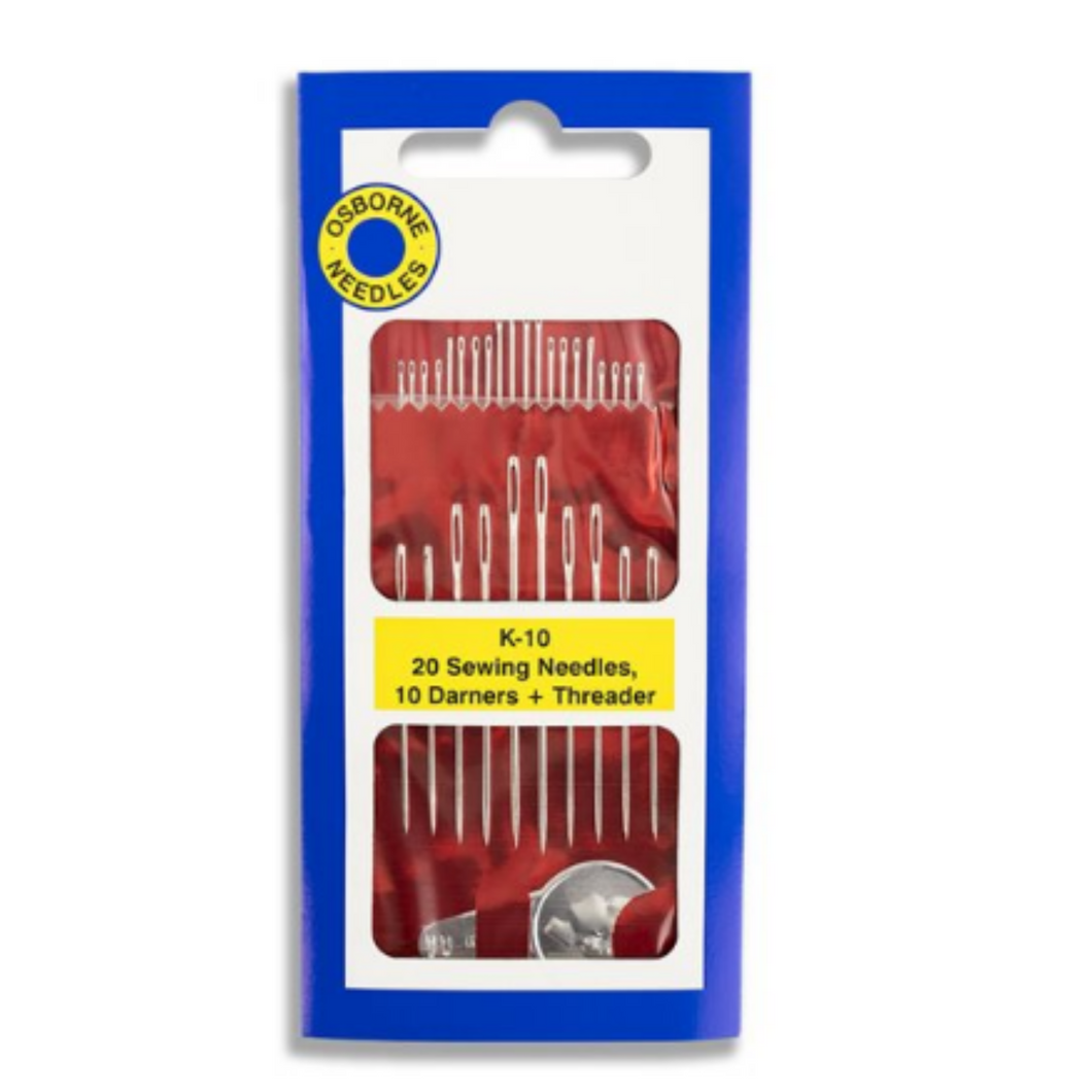The perfect assortment of hand sewing & darning needles.