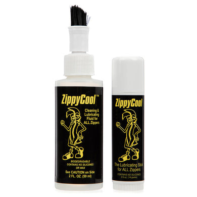 ZippyCool Zipper Cleaning Fluid & Lubricating Wax System