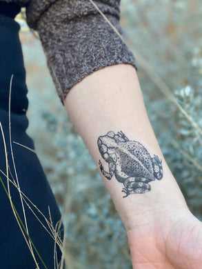 Toad Temporary Tattoo