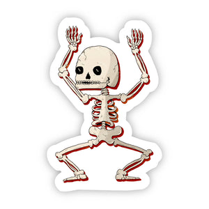 Dancing Skeleton Halloween Sticker